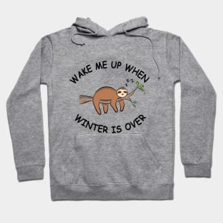 Wake Me Up When Winter is Over | Sloth Hoodie